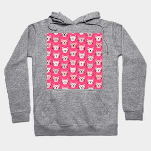 Cute cat pattern in pink Hoodie